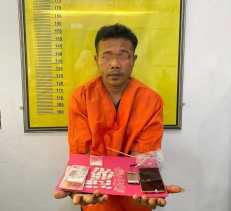 Miliki 38 Paket Sabu, Tompel Tak Berkutik Ditangkap Polisi di Indragiri Hulu