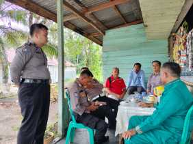 Polsek Kampar Kiri Hilir Kembali Sosialisasi Pemilu Damai 2024