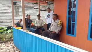 Polsek Enok Sosialisasikan dan Himbau Pemilu 2024 di Desa Sei Lokan melalui Cooling System