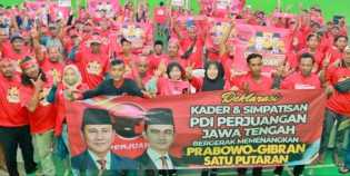 Kader PDIP Jateng Yakin Prabowo-Gibran Menang Satu Putaran