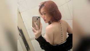 Gaya Anastasya Khosasih Pamer Tato Baru di Punggung