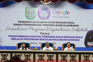 Bupati Anton: Tingkatkan Literasi Digital, Kembangkan Sekolah Rujukan Google di Rokan Hulu