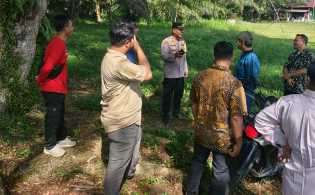 Kapolsek Rengat Barat Ajak Manggala Agni Sukseskan Pilkada 2024