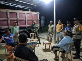 Patroli Gabungan 3 Pilar Polsek Kempas, Ciptakan Rasa Aman Menjelang Pemilu 2024