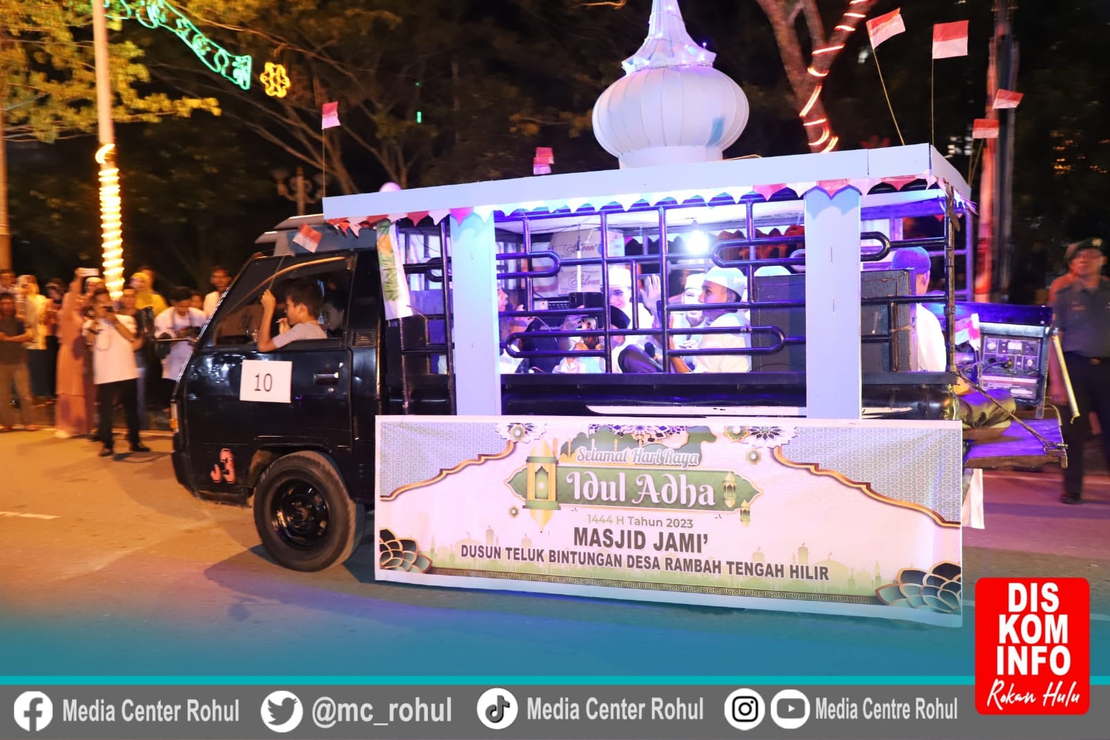 Pemkab Rohul Gelar Pawai Takbiran Idul Adha 1444 H