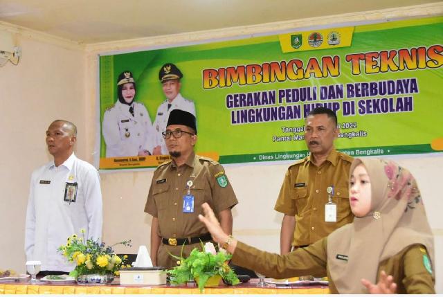 DLH Bengkalis Gelar Sosialisasi Peduli dan Berbudaya Lingkungan Hidup Disekolah