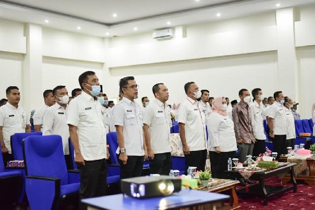 Bupati Bengkalis Launching Aplikasi Bantuan Keuangan 1 Miliar 1 Desa