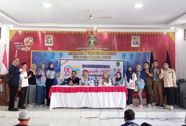 Dinas Kesehatan Inhil Gelar Aksi Simpatik dan Skrining HIV di Lapas Kelas II A Tembilahan