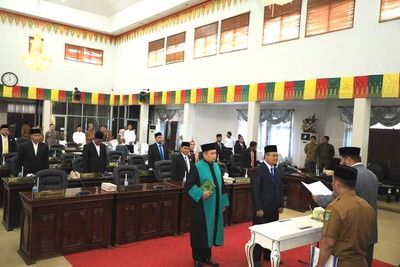 DPRD Rohul Gelar Rapat Paripurna Pelantikan PAW Abu Bakar