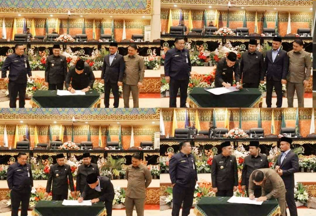 Paripurna, DPRD Sahkan APBD Murni Riau Rp9, 83 Triliun