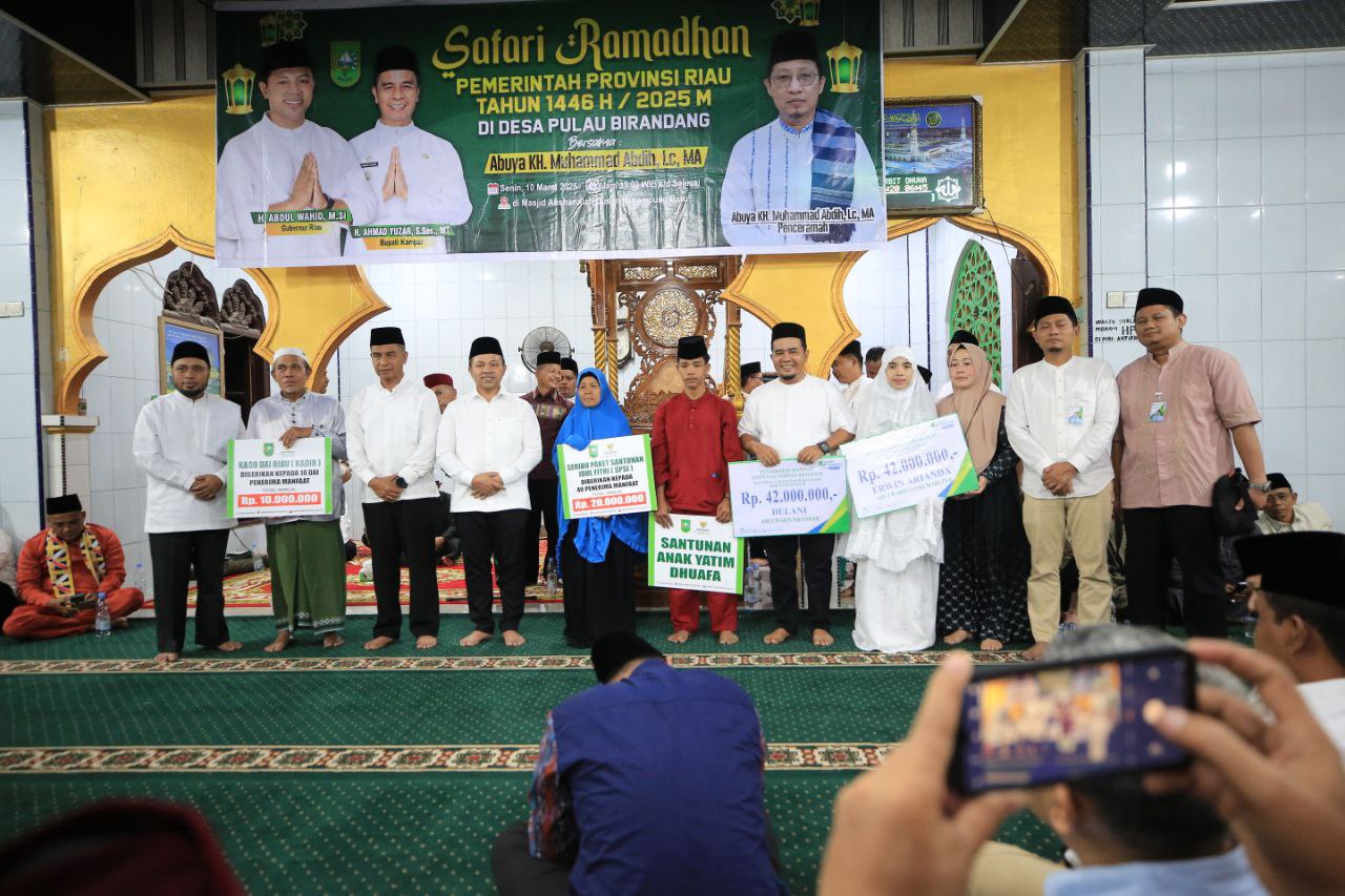 Safari Ramadan di Desa Pulau Birandang, Gubri: Jaga Generasi Muda Tetap Cerdas