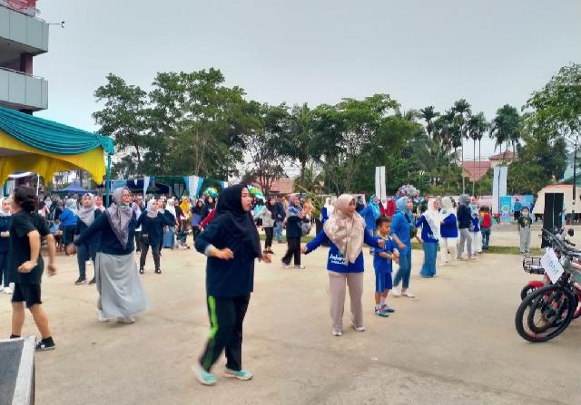 Dinkes Inhil Gelar Senam Sehat Dalam Rangka Peringati HKN ke-58
