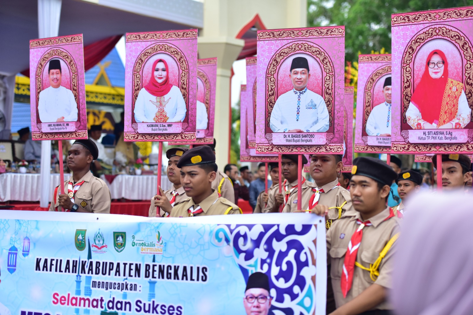 Pawai Ta'aruf Kafilah Bengkalis Tampil Memukau, Ketua DPRD Bengkalis: Ini Cerminan Semangat dan Identitas Daerah