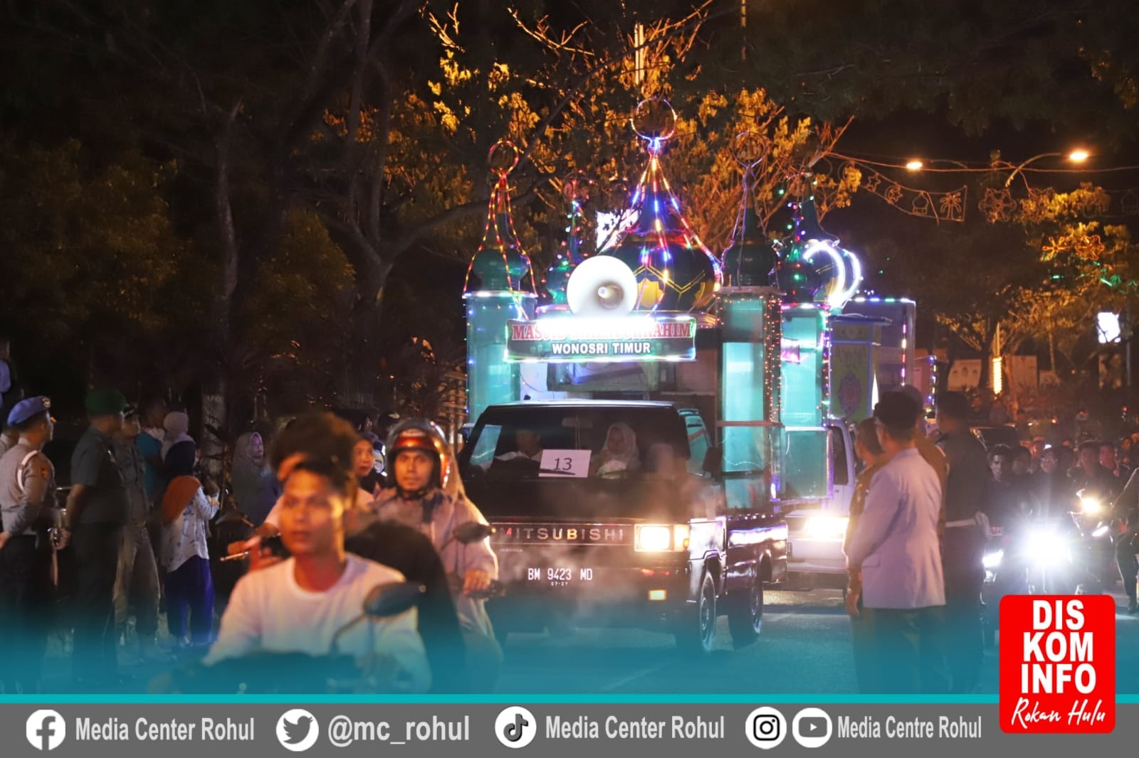 Pemkab Rohul Gelar Pawai Takbiran Idul Adha 1444 H