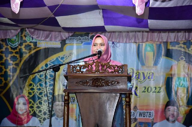 Resmikan Lampu Colok, Bupati Kasmarni Semua Pihak Lestarikan Warisan Budaya Lampu Colok Bengkalis 