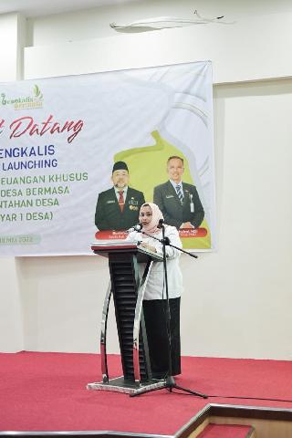 Bupati Bengkalis Launching Aplikasi Bantuan Keuangan 1 Miliar 1 Desa