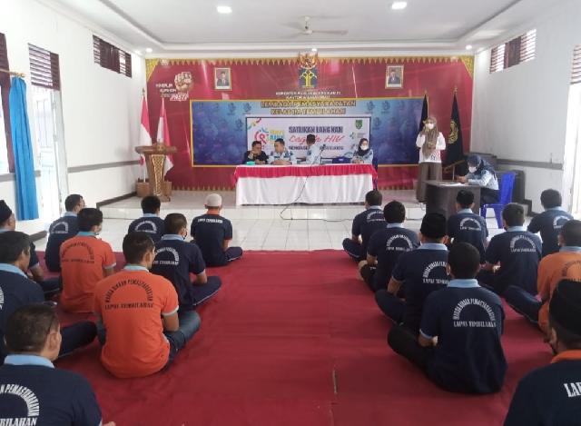 Dinas Kesehatan Inhil Gelar Aksi Simpatik dan Skrining HIV di Lapas Kelas II A Tembilahan