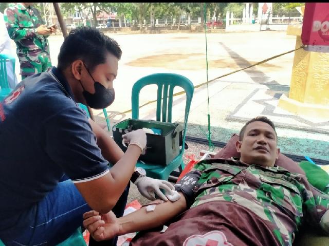 Bupati Inhil HM Wardan dan Ketua Stunting Hadiri Bhakti Sosial Donor Darah Sempena HKN ke-58